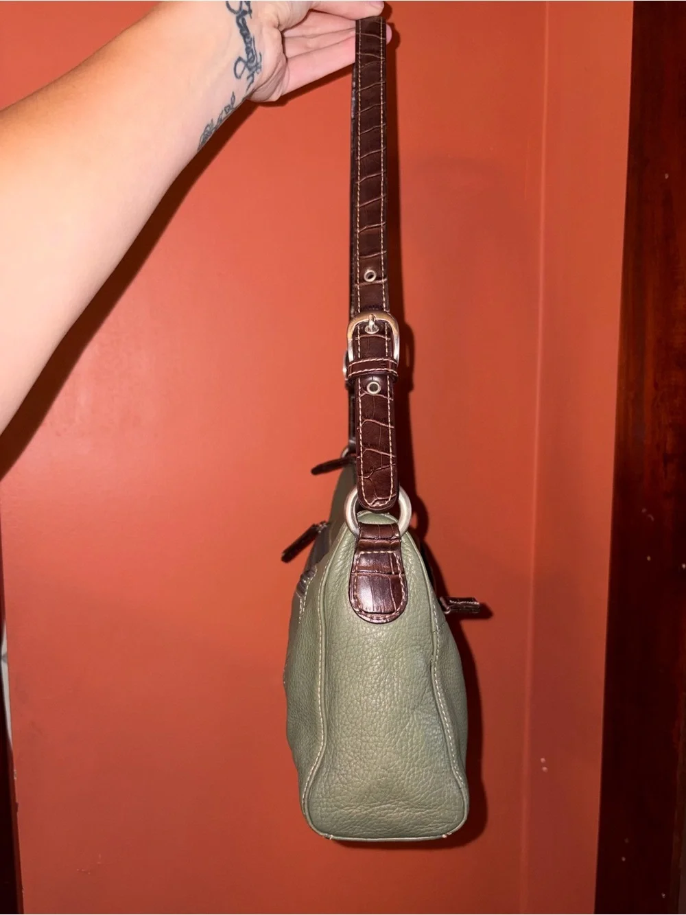 Tig & Co Y2K 90’s Vintage genuine leather bag - Picture 2 of 10